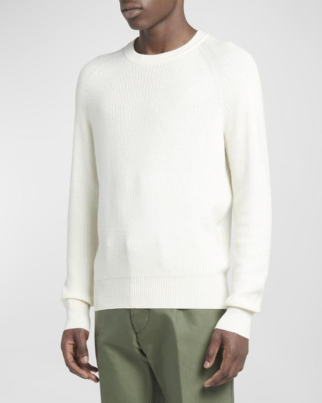 Mens Wool-Silk Crewneck Sweater Product Image