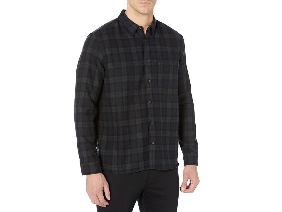 AllSaints Neuhaus Long Sleeve Shirt (Ink) Men's Clothing Product Image