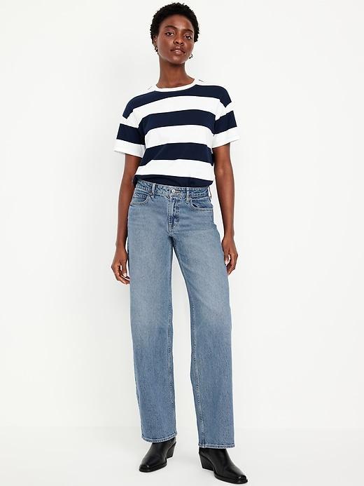 Mid-Rise Wide-Leg Jeans Product Image