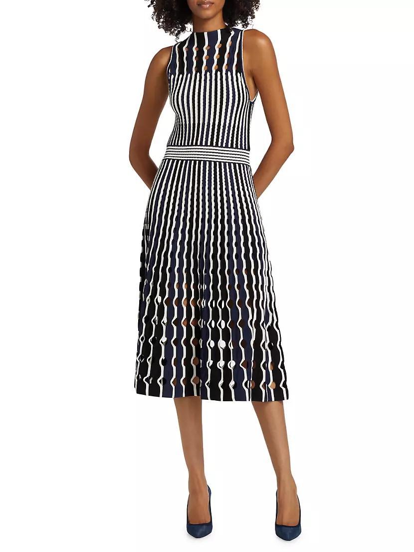 Nash Stripe Punchout Midi-Dress Product Image