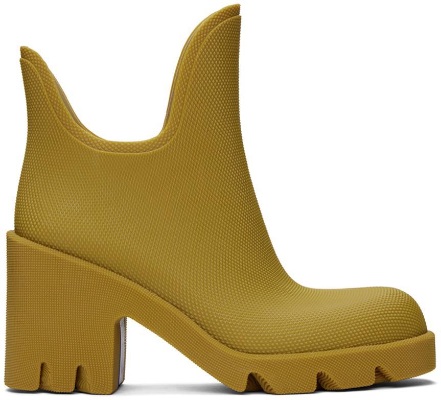 BURBERRY Yellow Marsh Boots In Manilla product image