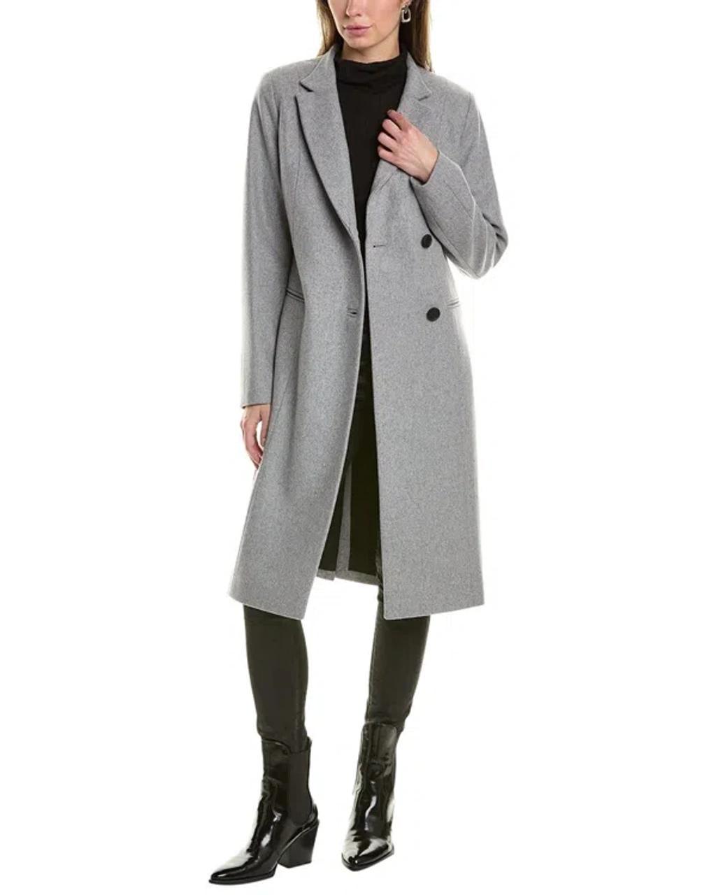 Sidney Wool-blend Coat In Grey Product Image