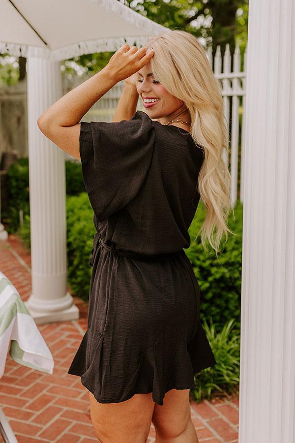 Flirty And Sweet Romper in Black Curves Product Image