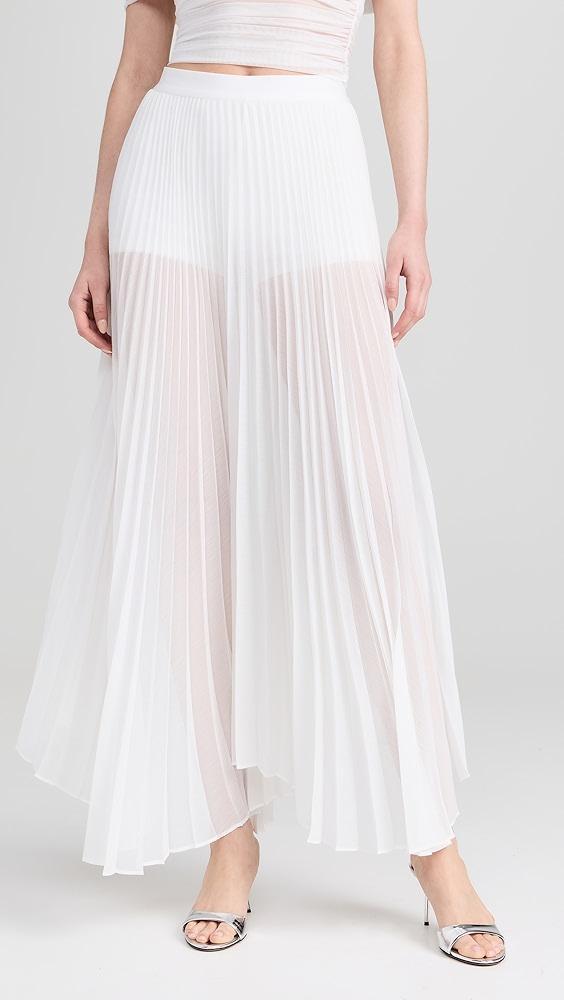 alice + olivia Katz Sunburst Pleated Maxi Skirt w/ Hot Pants | Shopbop Product Image