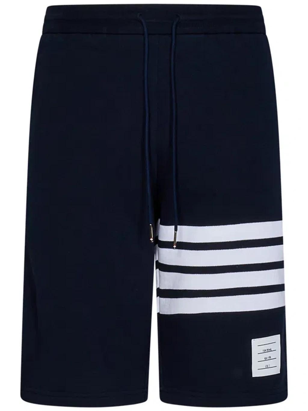 Blue Cotton Shorts Product Image