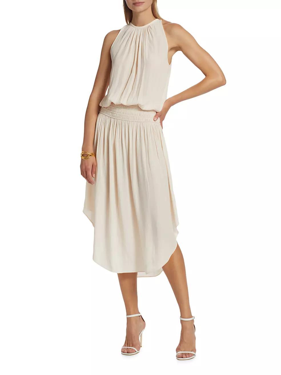 Audrey Blouson Midi-Dress Product Image