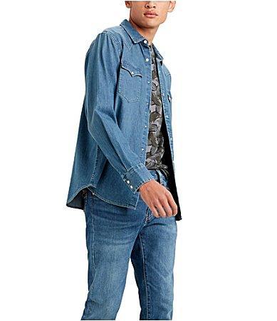 Levis Mens Classic Standard Fit Western Shirt Product Image