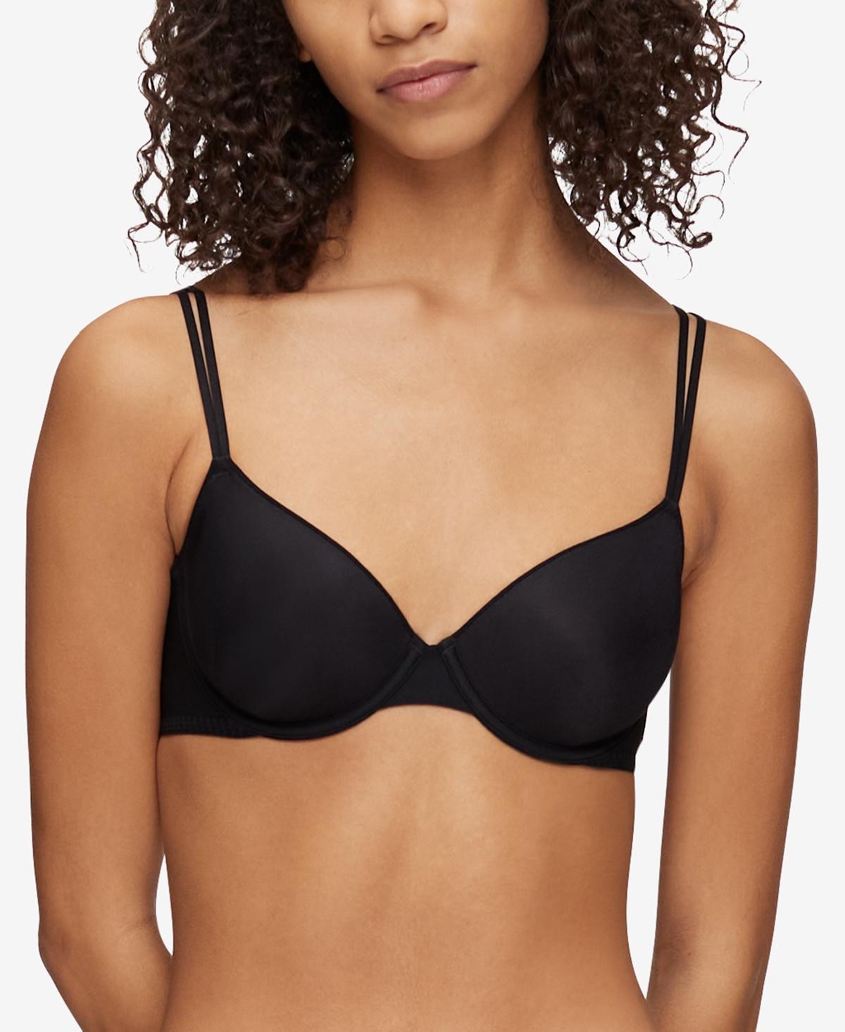 Calvin Klein Womens Sheer Marquisette Lightly Lined Demi Bra QF6068 Product Image