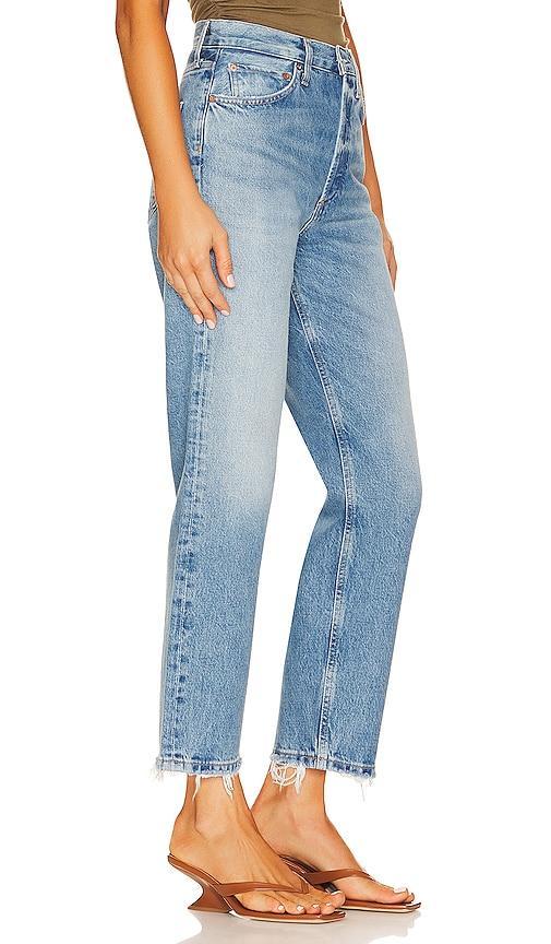 AGOLDE 90s Crop in Denim-Medium Product Image