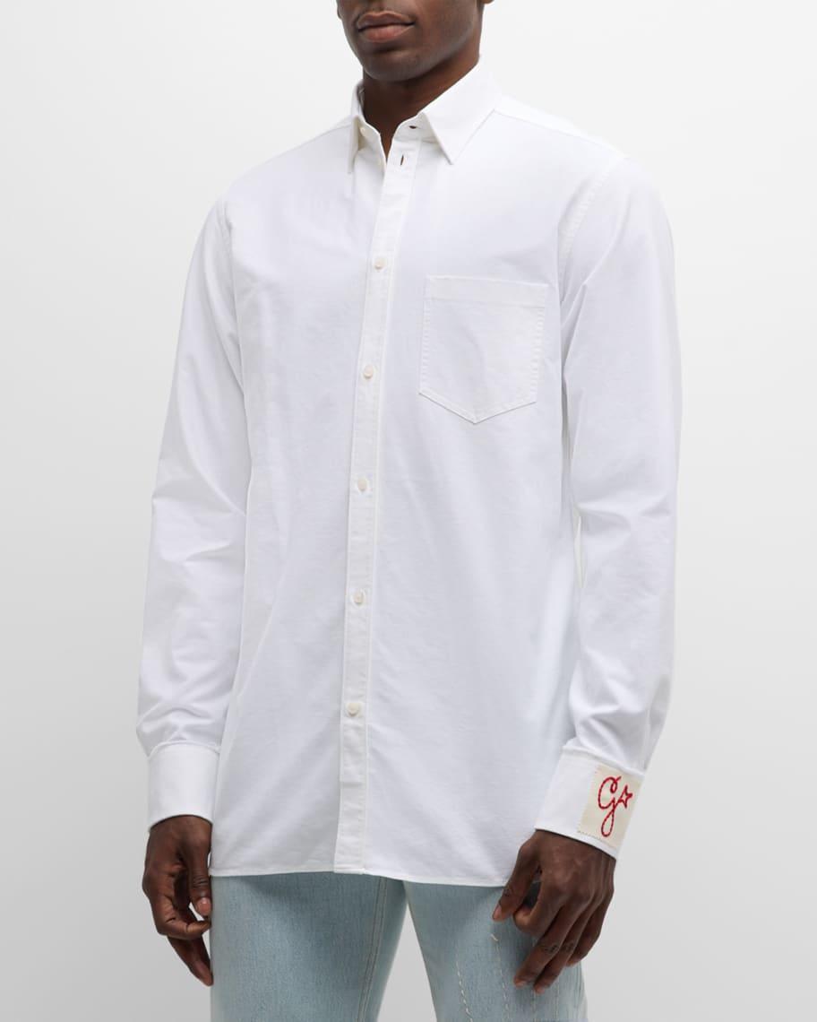 Mens Compact Oxford Logo Sport Shirt Product Image