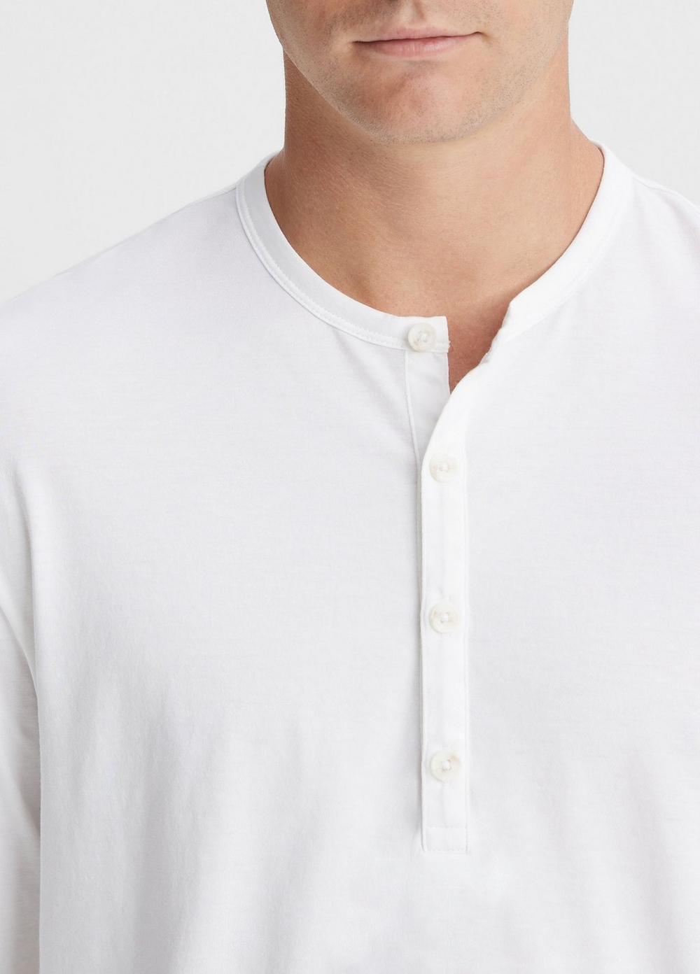 Pima Cotton Long-Sleeve Henley Product Image