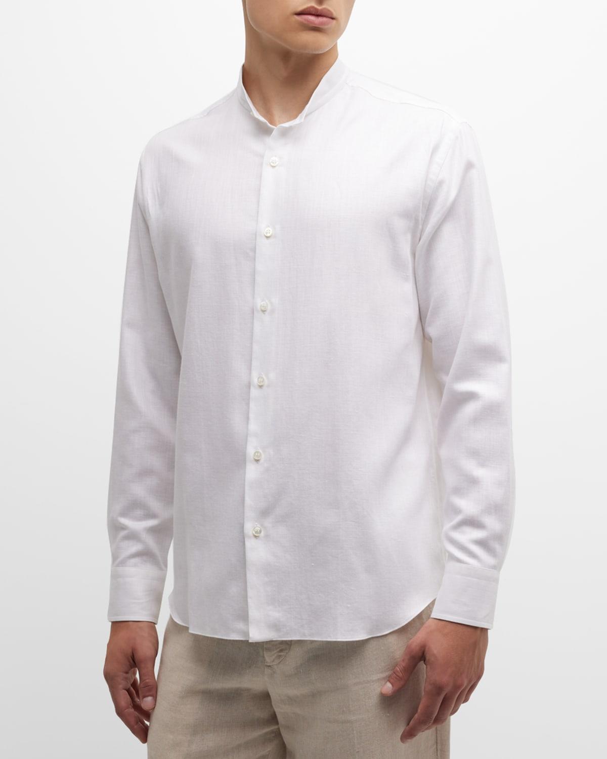 Mens Cotton Mandarin Collar Sport Shirt product image