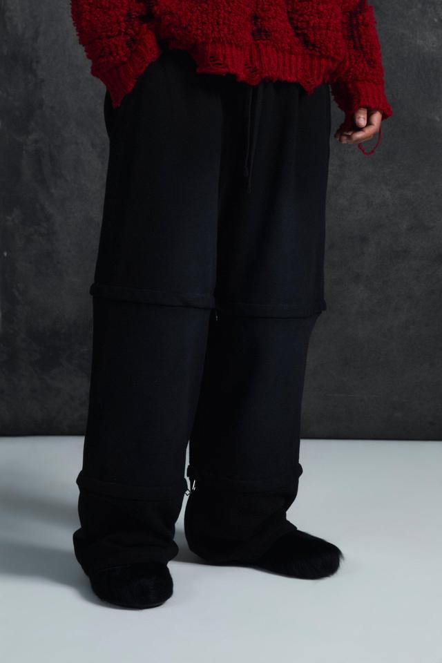 Trippie Redd Extreme Wide leg Double Waistband Sweatpants | boohooMAN USA Product Image