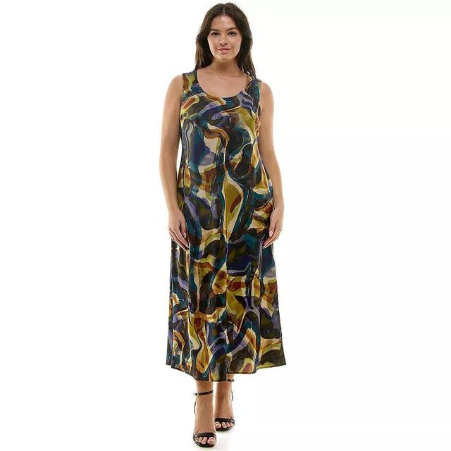 Plus Size Luxology Satin Slip Dress, Womens Product Image