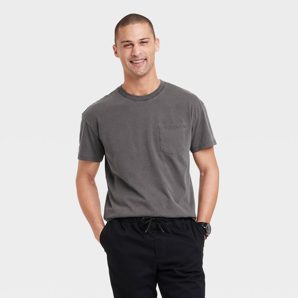 Mens Big & Tall Standard Fit Short Sleeve T-Shirt - Goodfellow & Co Hematite 4XL Product Image