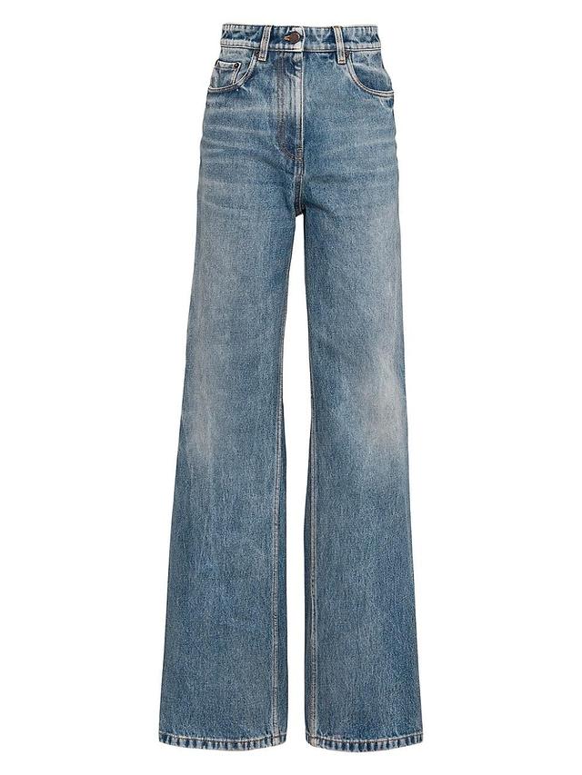 Womens Five-Pocket Denim Jeans Product Image