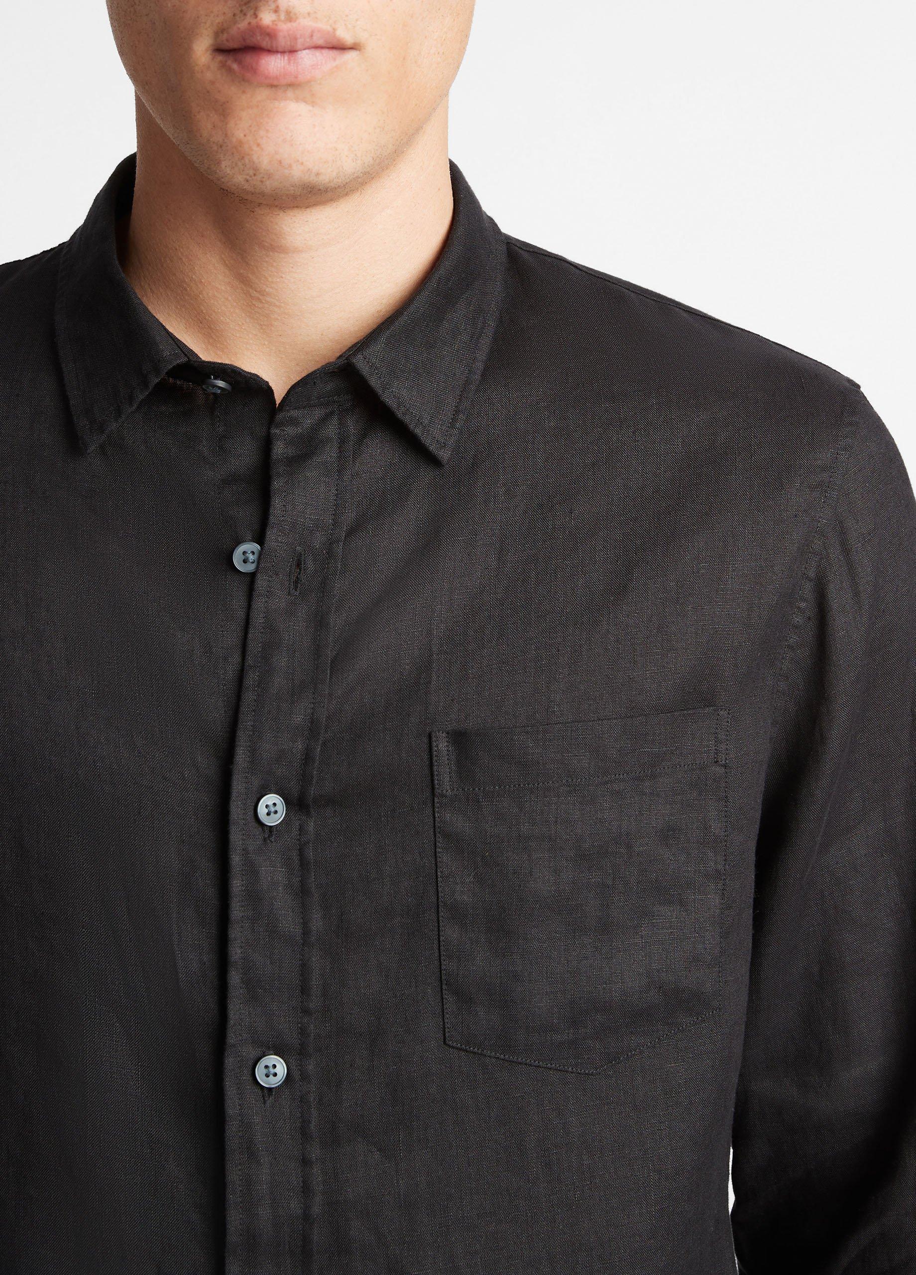 Linen Long-Sleeve Shirt Product Image