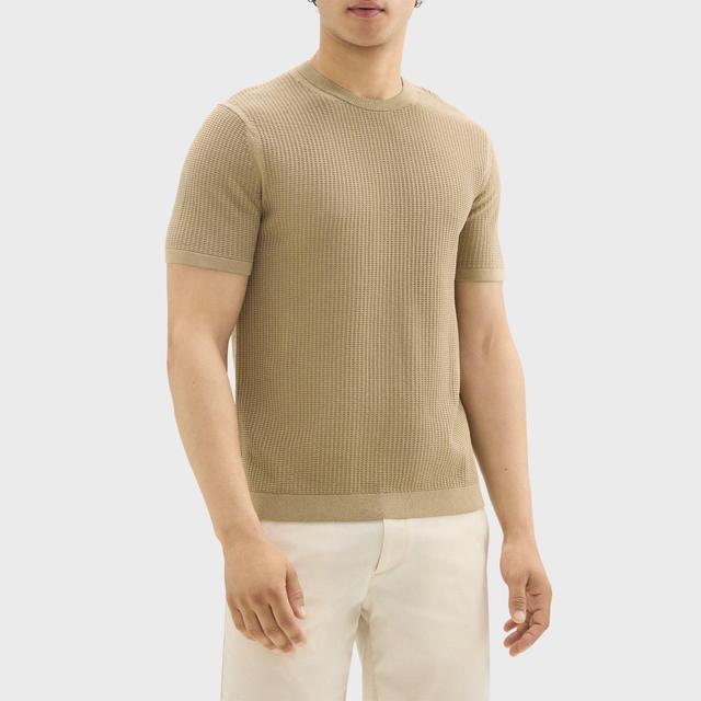 Organic Cotton Short-Sleeve Sweater | Theory Outlet Product Image