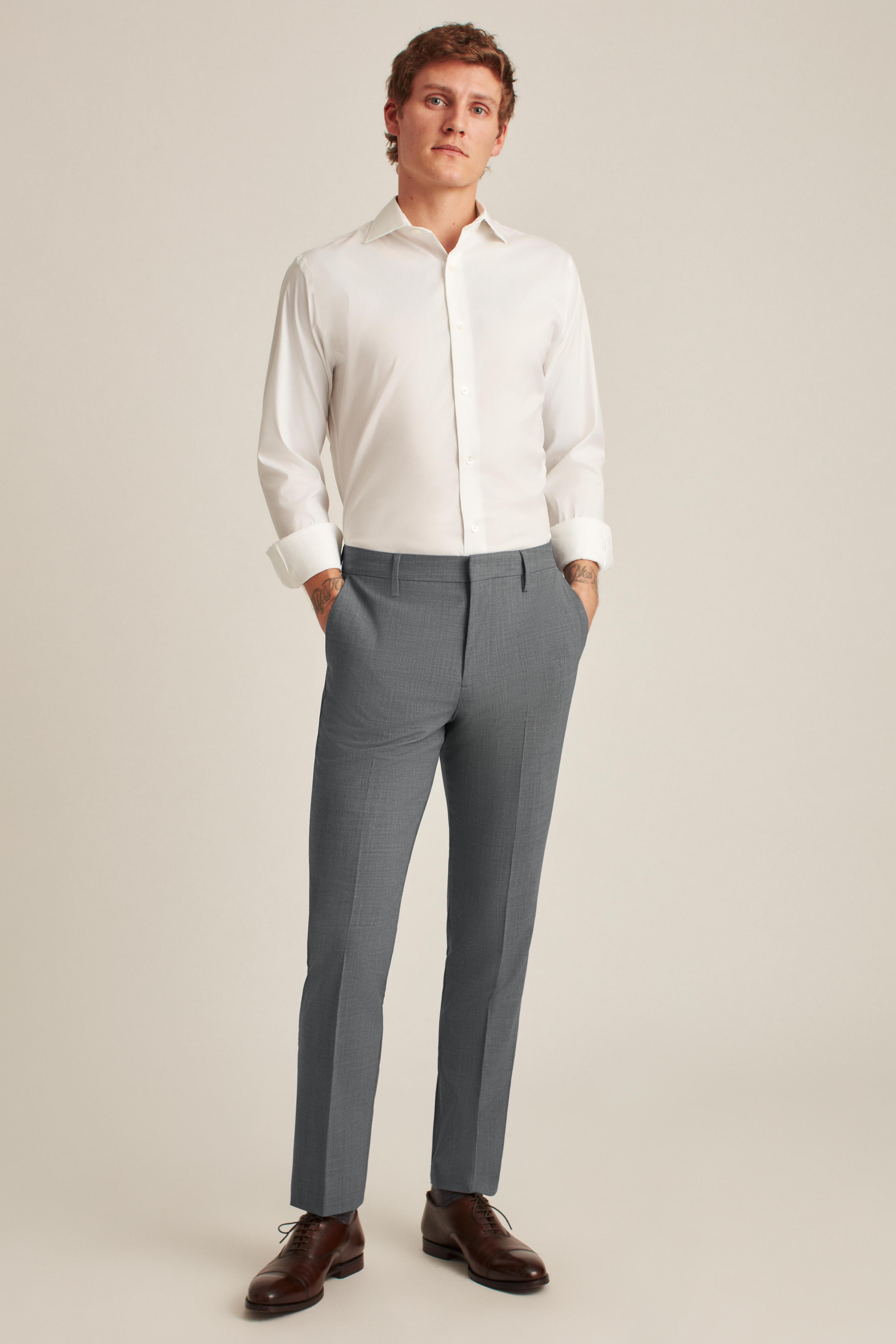 Italian Stretch Wool Dress Pants Product Image