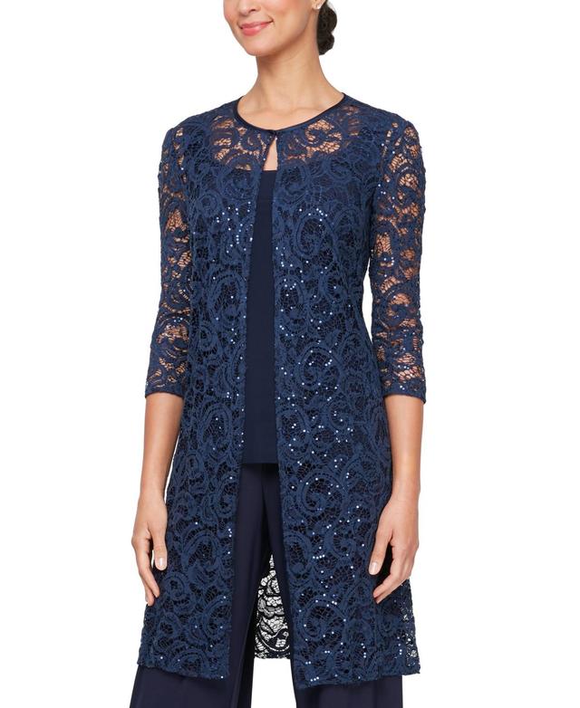 Women's Sequined Lace Jacket & Tank  Product Image