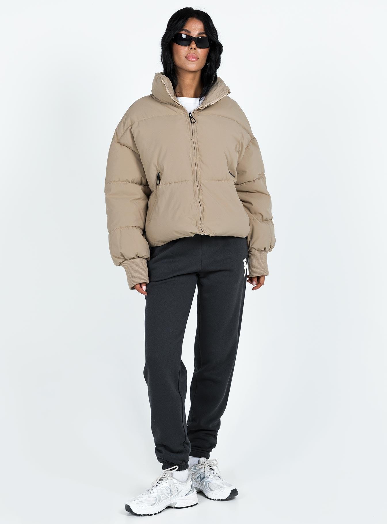 7th Avenue Puffer Jacket Beige Product Image