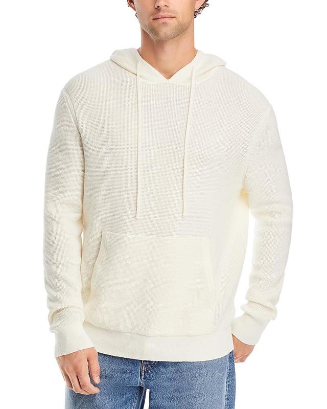 Mens Cotton Cashmere Waffle Hoodie Product Image