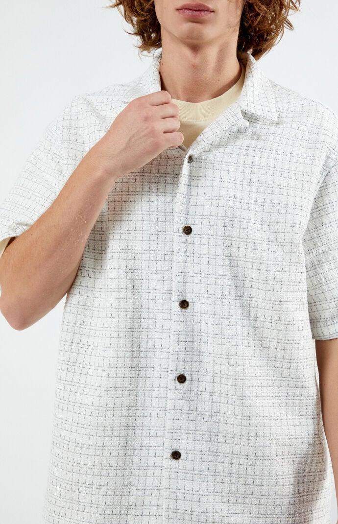 Men's Textured Oversized Camp Shirt Product Image