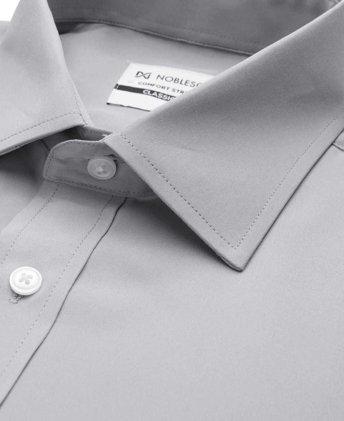 Men Classic-Fit Solid Color Dress Shirt Product Image