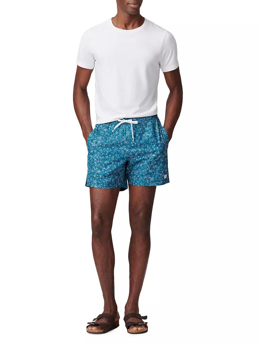 R&R Floral Swim Trunks Product Image