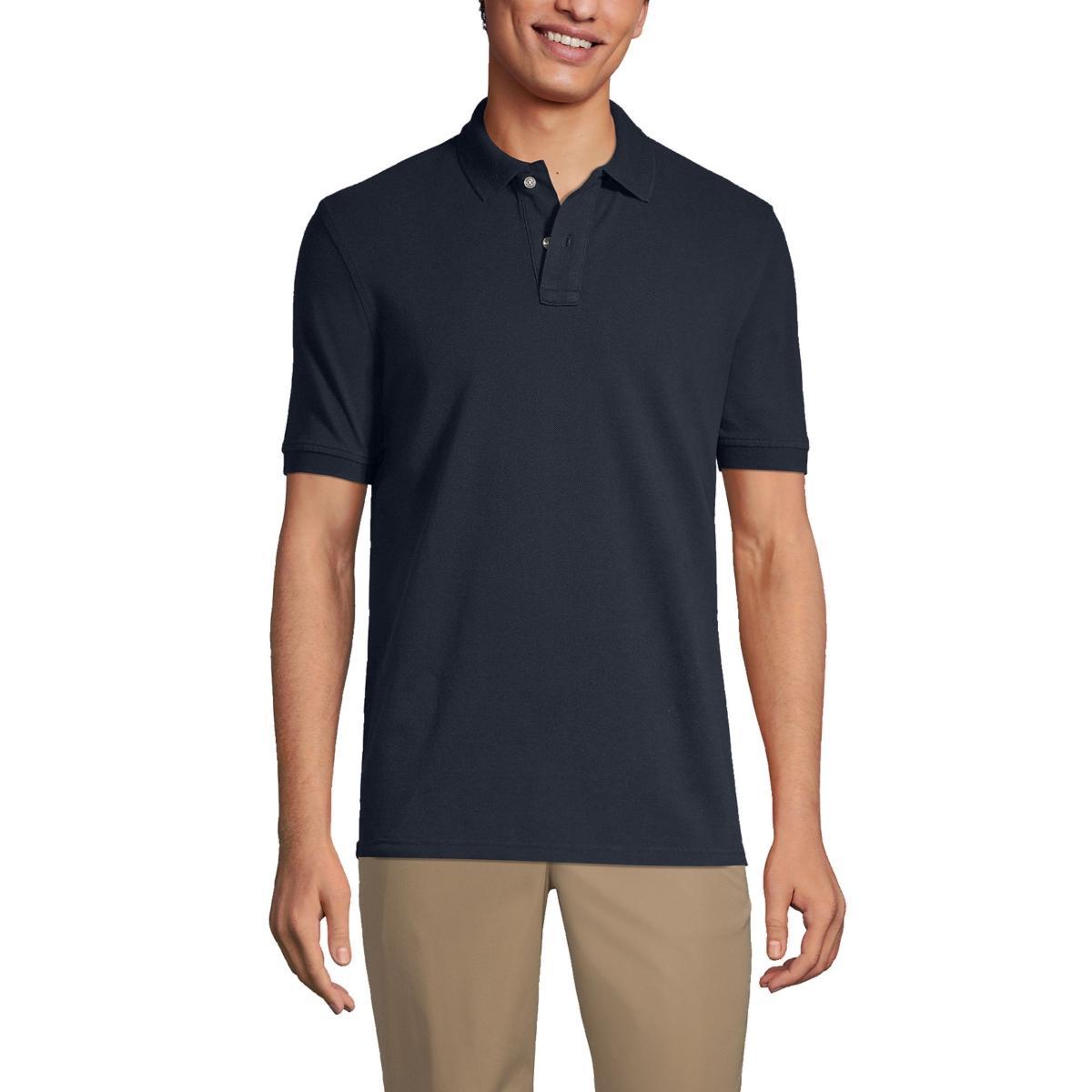 Mens Lands End Short Sleeve Mesh Polo Shirt Product Image