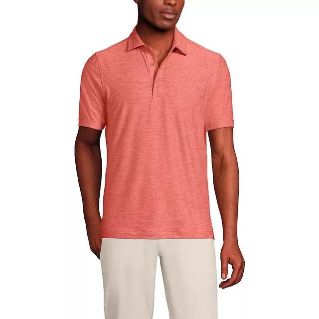 Mens Lands End Short Sleeve Soft Performance Hybrid Polo Shirt Product Image