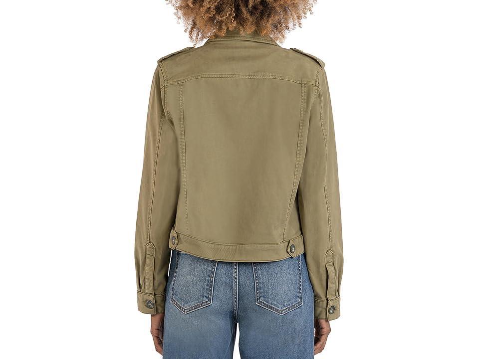 KUT from the Kloth Rosalyn Flap Pockets Trucker Jacket Women's Clothing Product Image