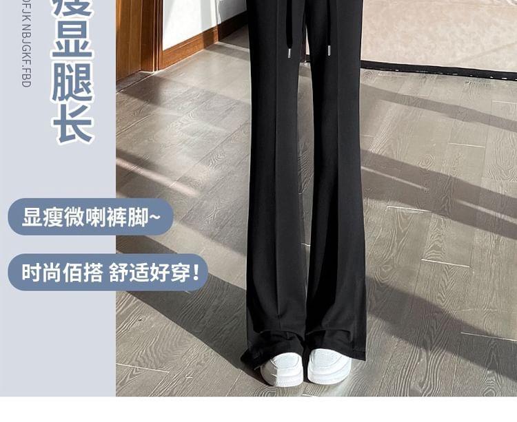 Maternity High Waist Plain Flared Dress Pants Product Image