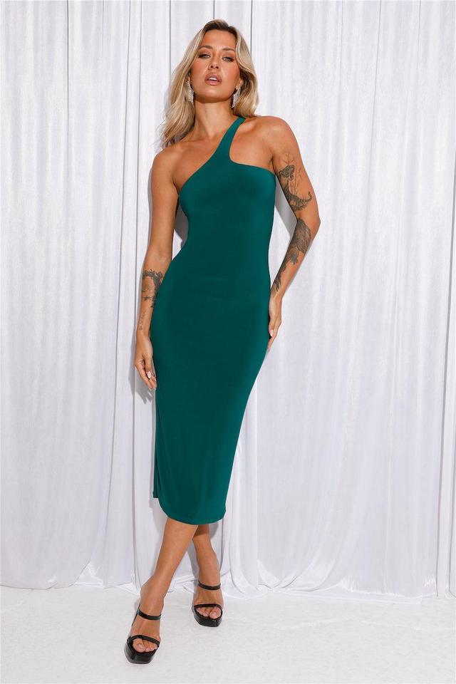 Star-Crossed Lovers Midi Dress Green Product Image