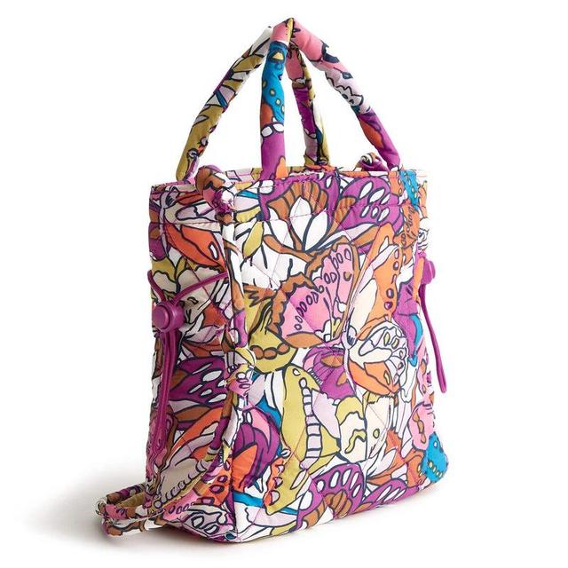 Vera Bradley Mini Original Tote Bag Women in Flutter Purple/White Product Image