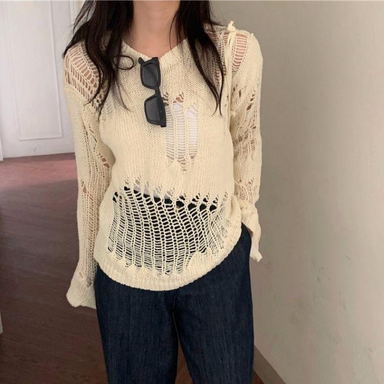 Distressed Knit Top Product Image