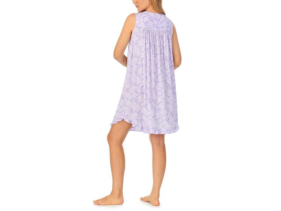 Eileen West Tencel Sleeveless Chemise (Lilac Ground Floral) Women's Pajama Product Image