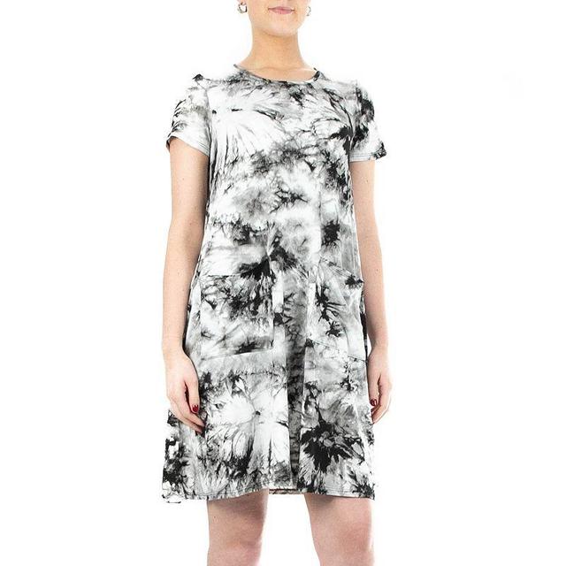 Womens Nina Leonard Print T-Shirt Dress Product Image