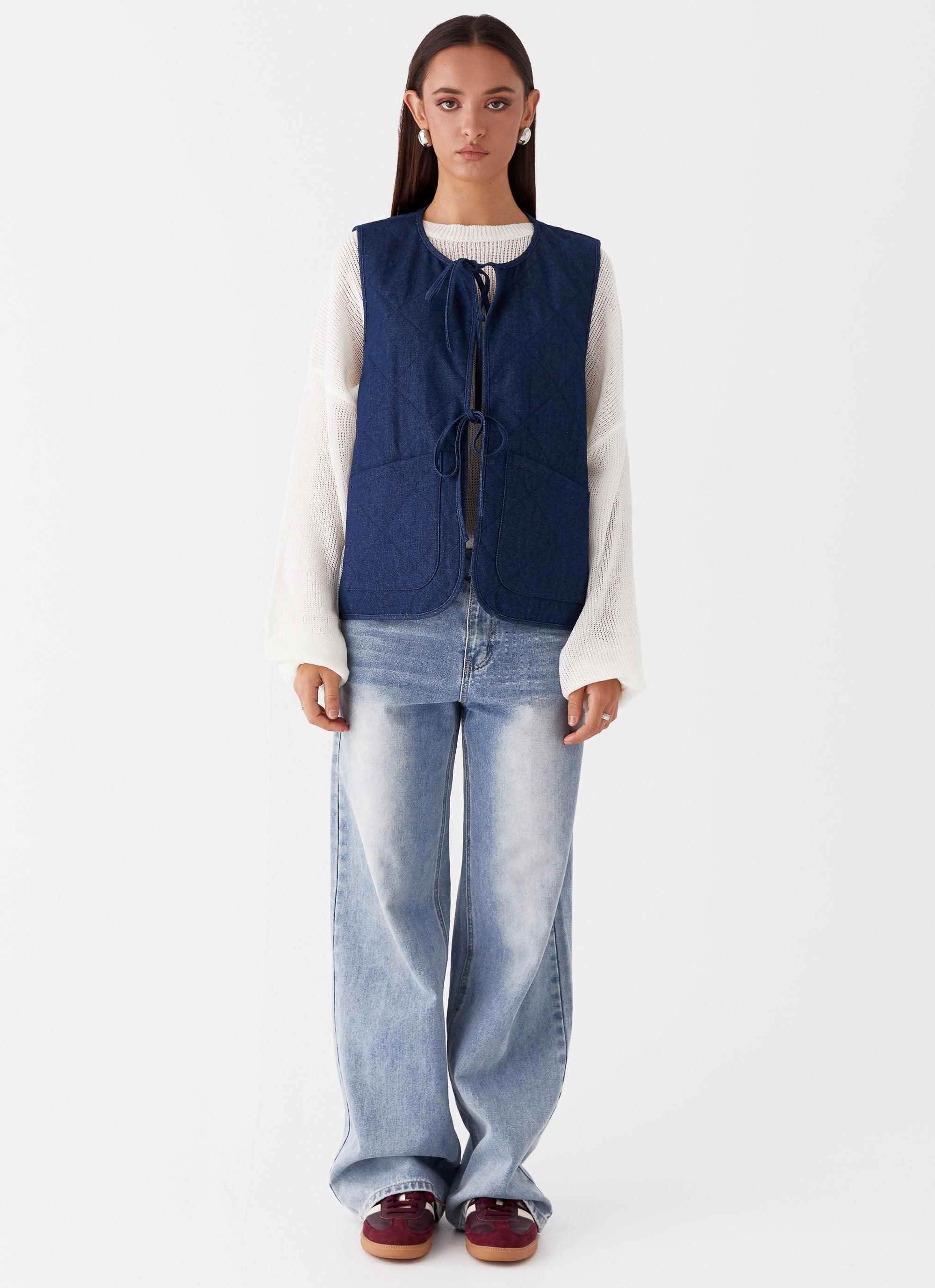 Kennedy Denim Vest - Indigo Product Image