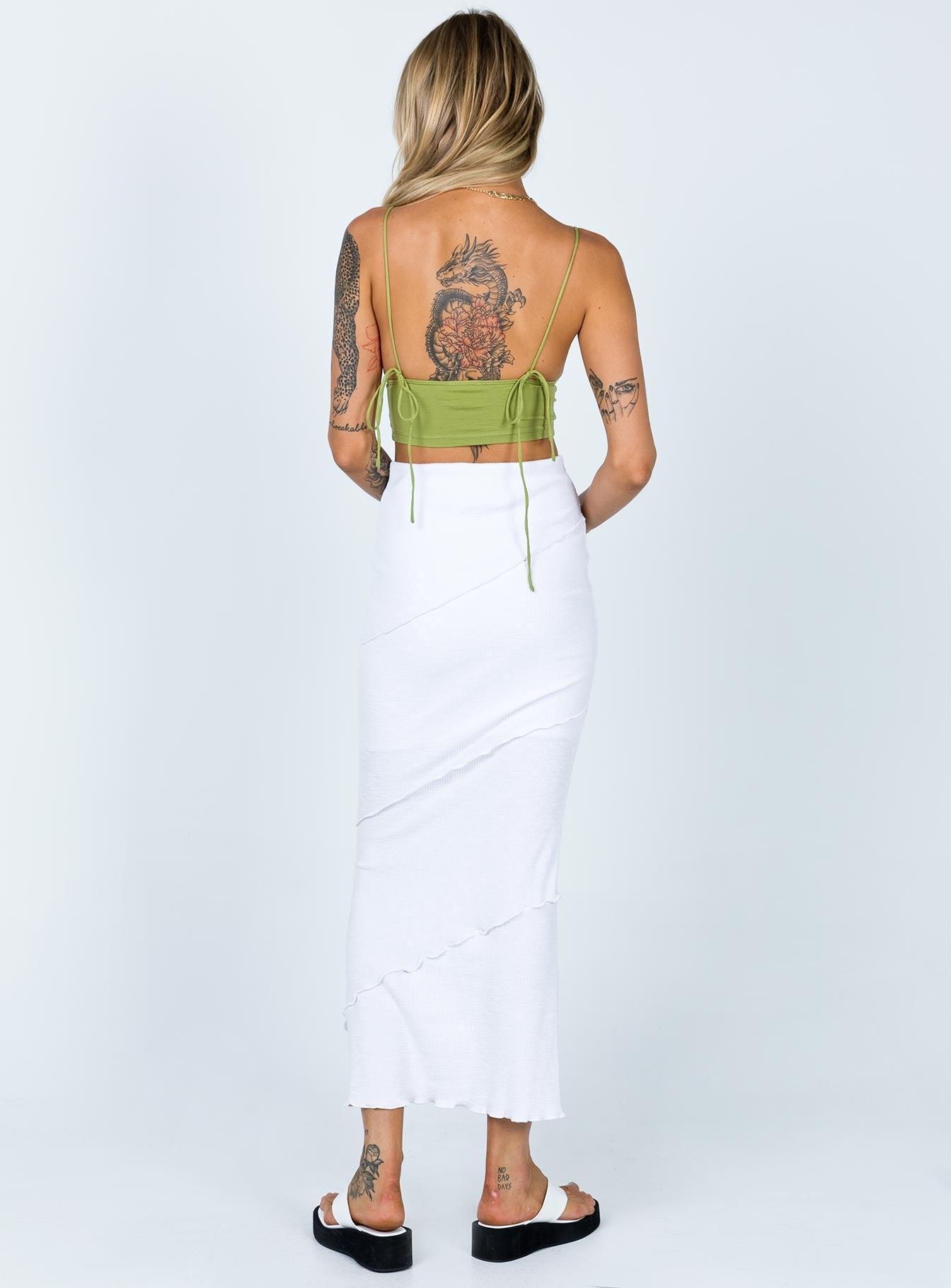 Oscar Maxi Skirt White Product Image