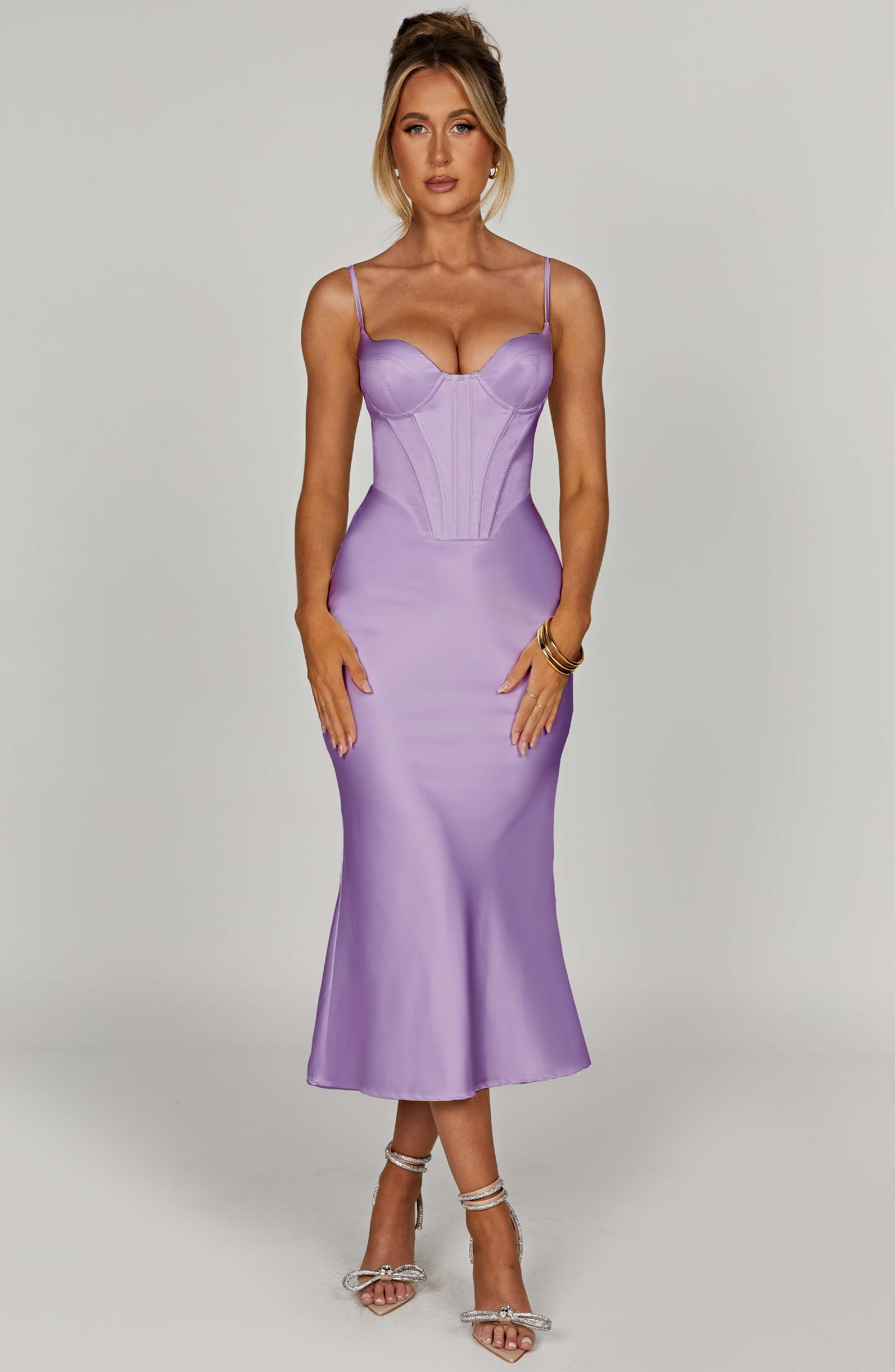 Farrah Midi Dress - Purple Product Image