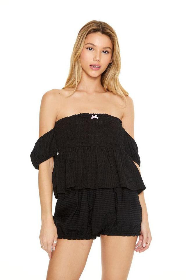 Off-the-Shoulder Bow Top | Forever 21 Product Image