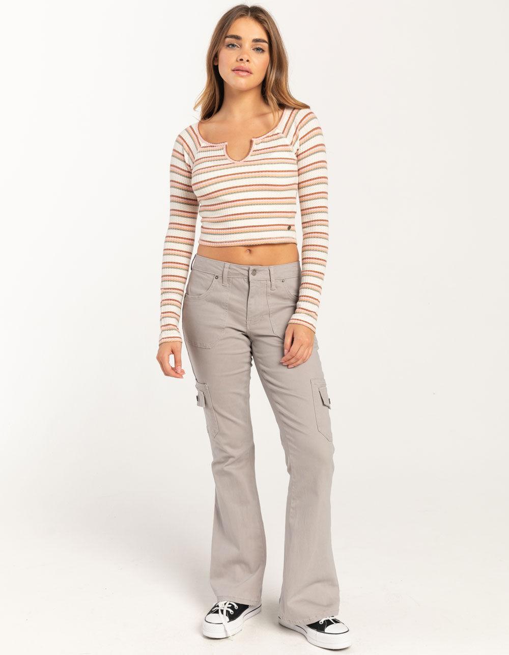 ROXY Stripe Waffle Womens Top Product Image