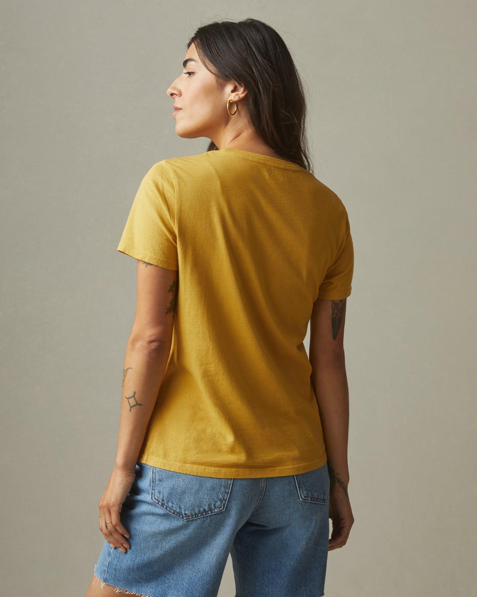 Classic Cotton Crew Tee - Straw Female Product Image