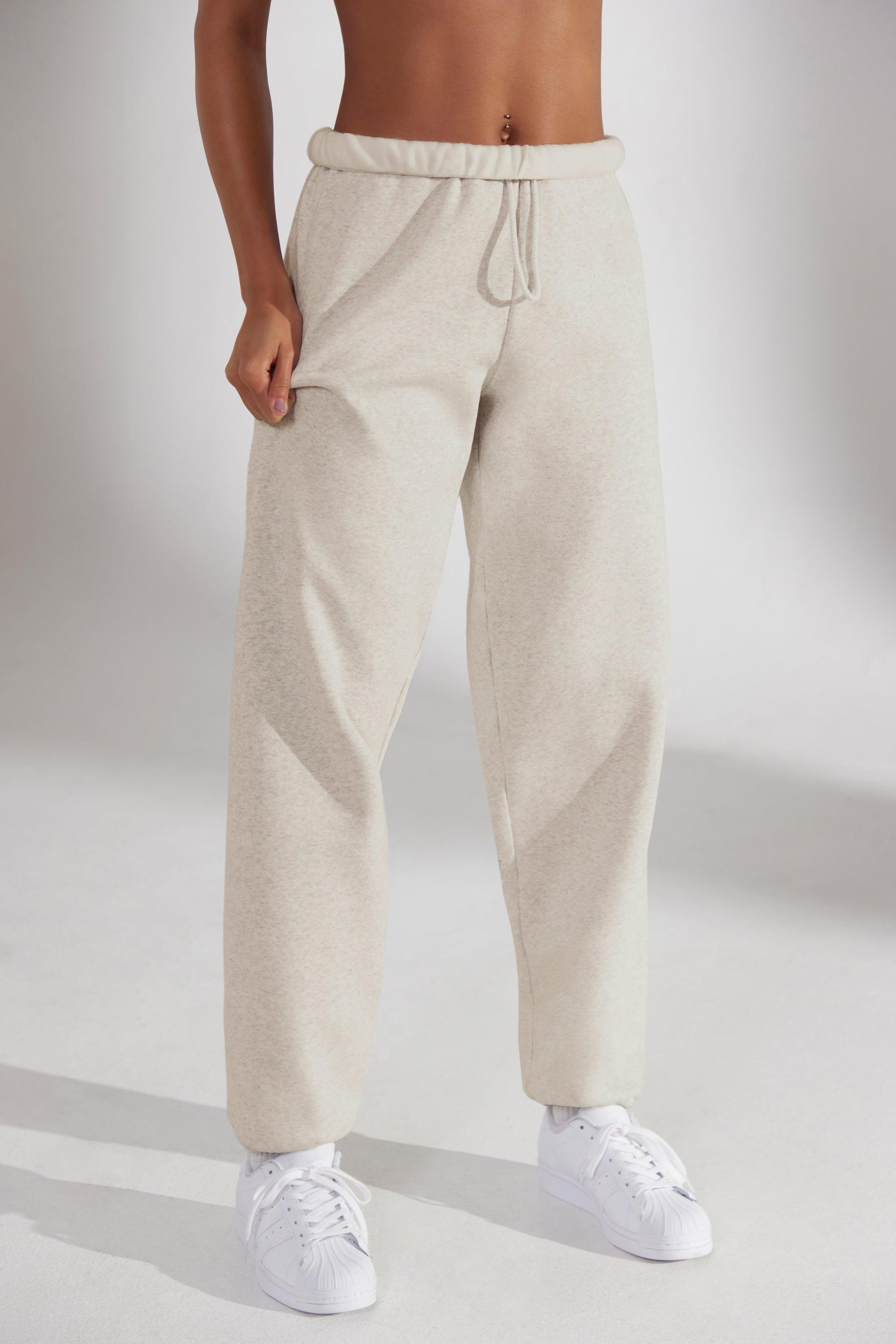 Oversized Joggers in Heather Oat Female Product Image