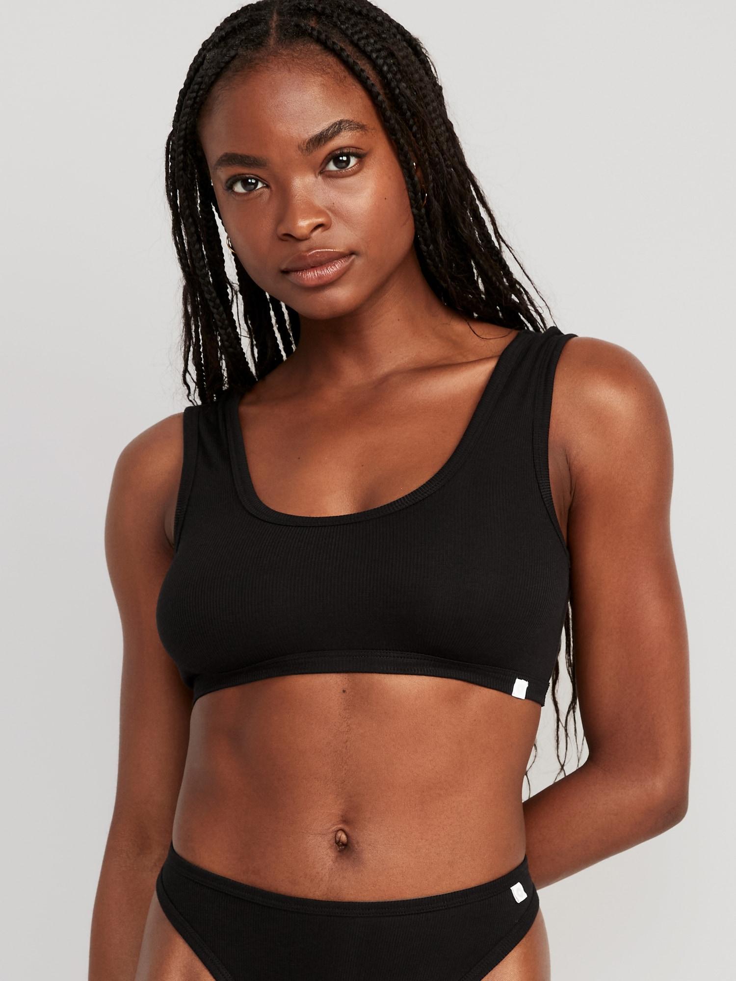 Rib-Knit Bralette Top Product Image