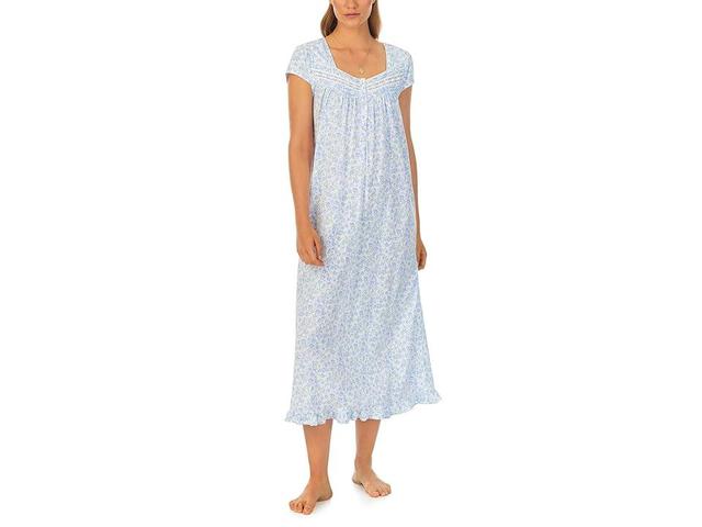 Eileen West Cap Sleeve Long Gown (Packed Rose) Women's Pajama Product Image