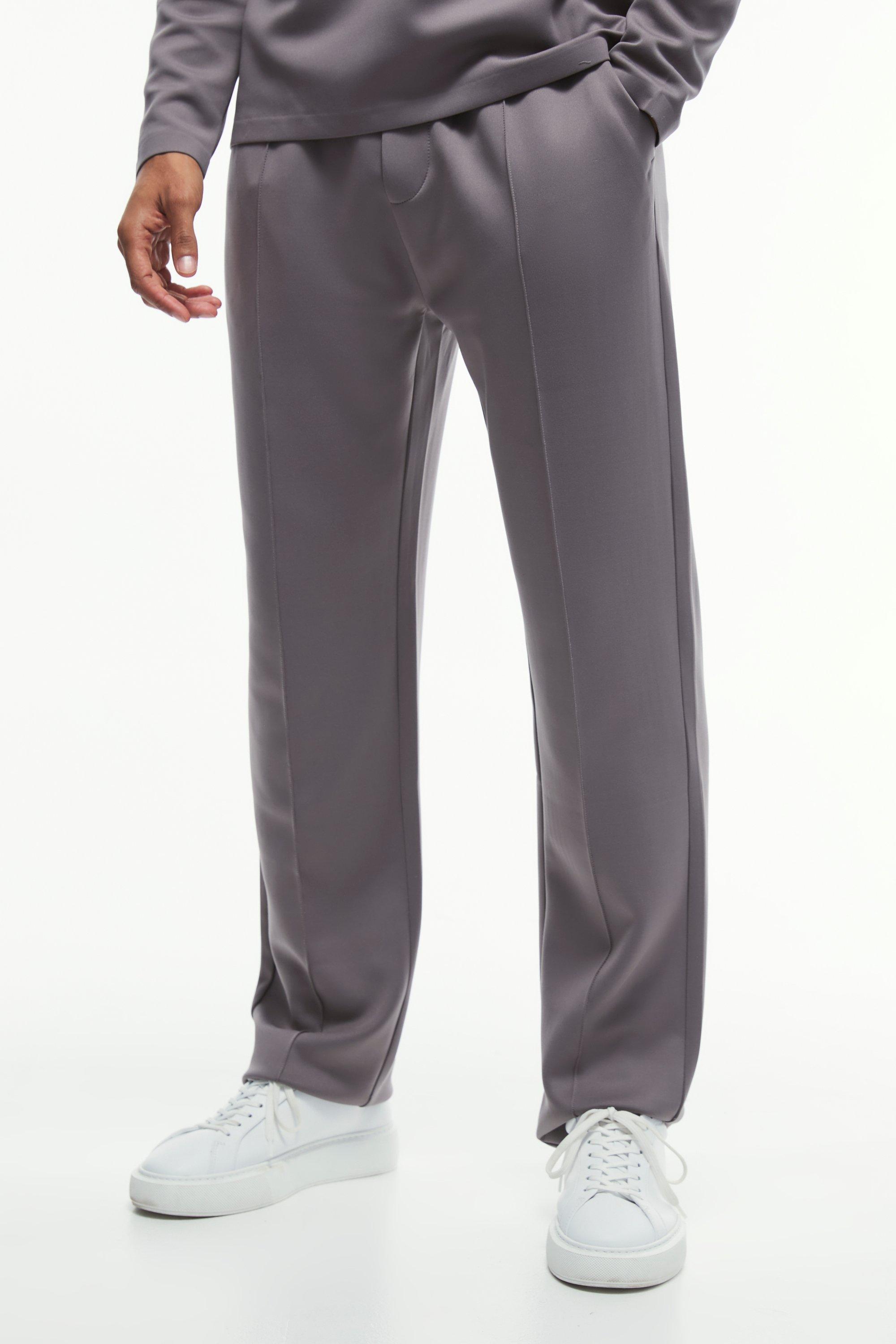 Regular Fit Premium Scuba Pintuck Sweatpants | boohooMAN USA Product Image