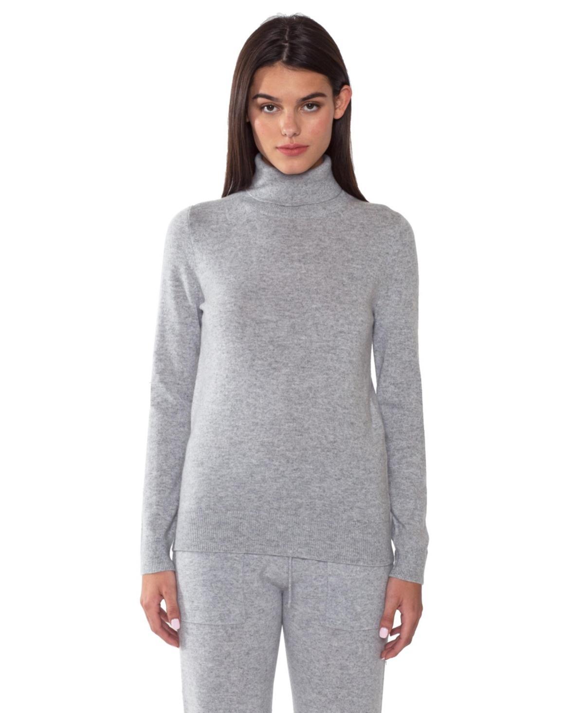 Jennie Liu Womens 100% Pure Cashmere Long Sleeve Turtleneck Pullover Sweater Product Image