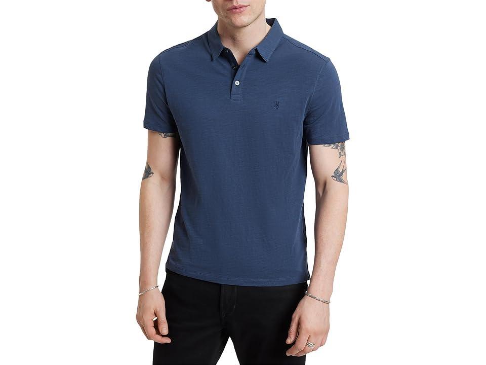 John Varvatos VICTOR POLO (Oiled Blue) Men's Clothing Product Image